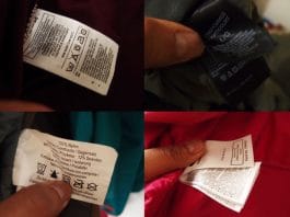 Care label produk original - Identifikasi Original or Fake Perlengkapan Outdoor