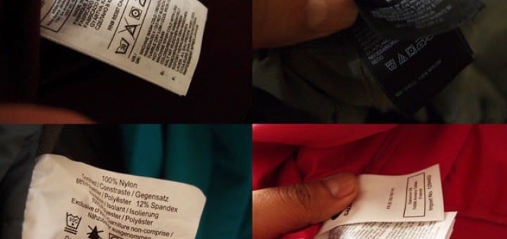 Care label produk original - Identifikasi Original or Fake Perlengkapan Outdoor