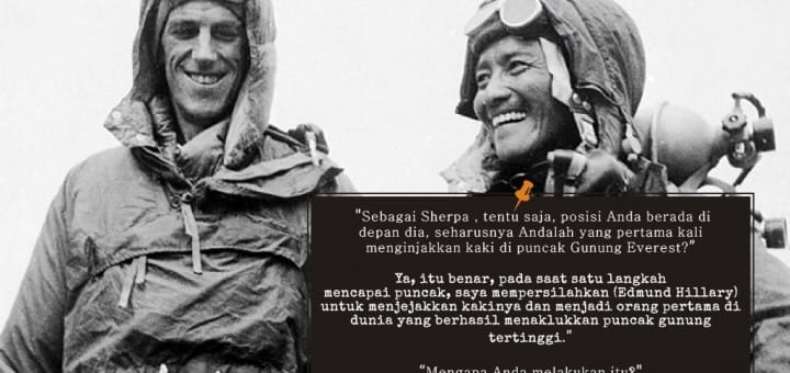 Pendaki Pertama yang sukses mencapai puncak everest edmund-hillary-tenzing-norgay